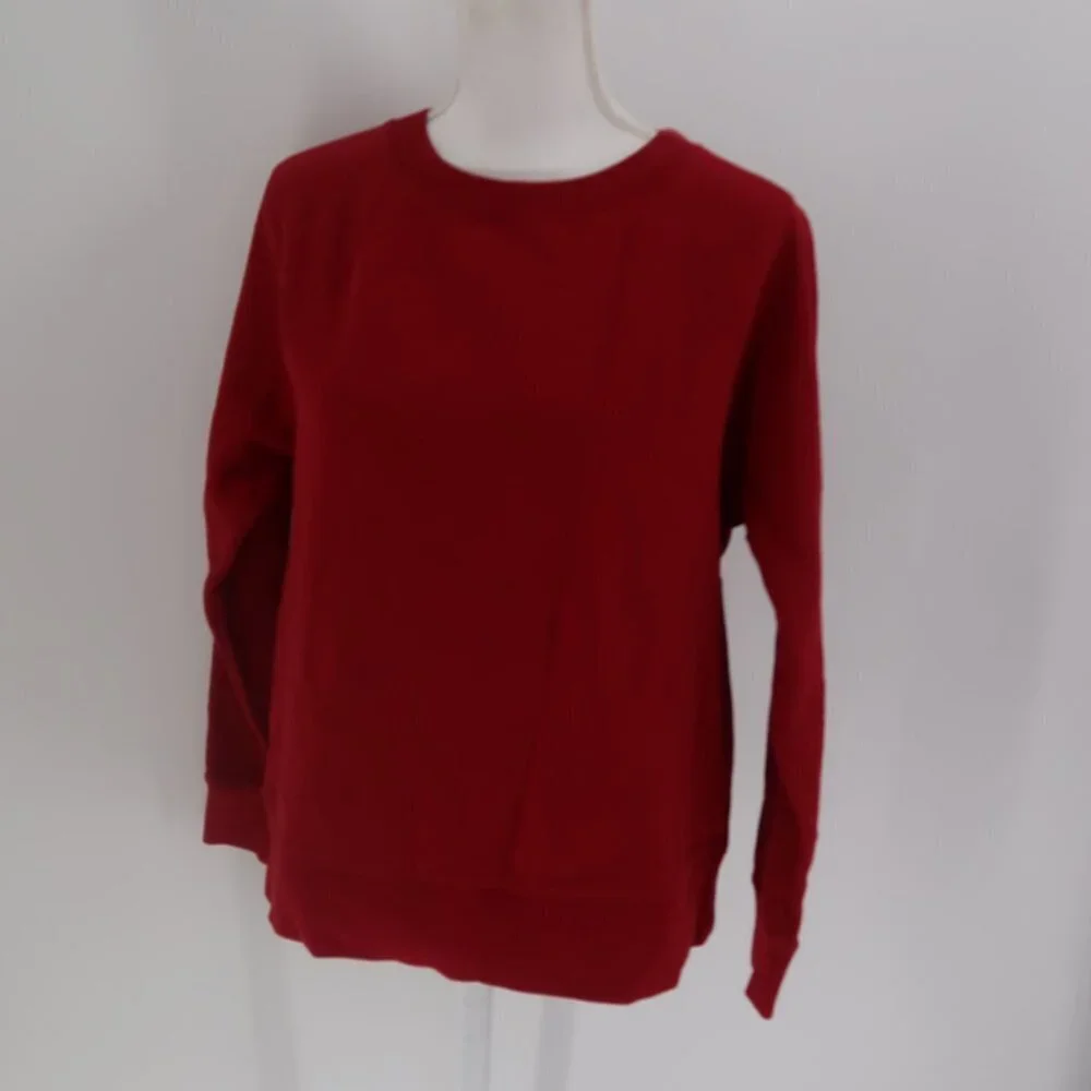 Banana Republic Red Pullover Sweatshirt Size Large - Picture 1 of 5